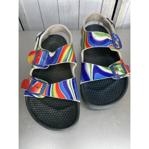 BIRKI'S BIRKENSTOCK Arizona Colorful Swirl Tie Dye Birkis Sandals EU 37 US 7 - Picture 2 of 7